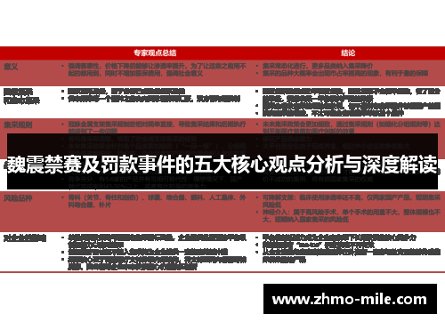 魏震禁赛及罚款事件的五大核心观点分析与深度解读